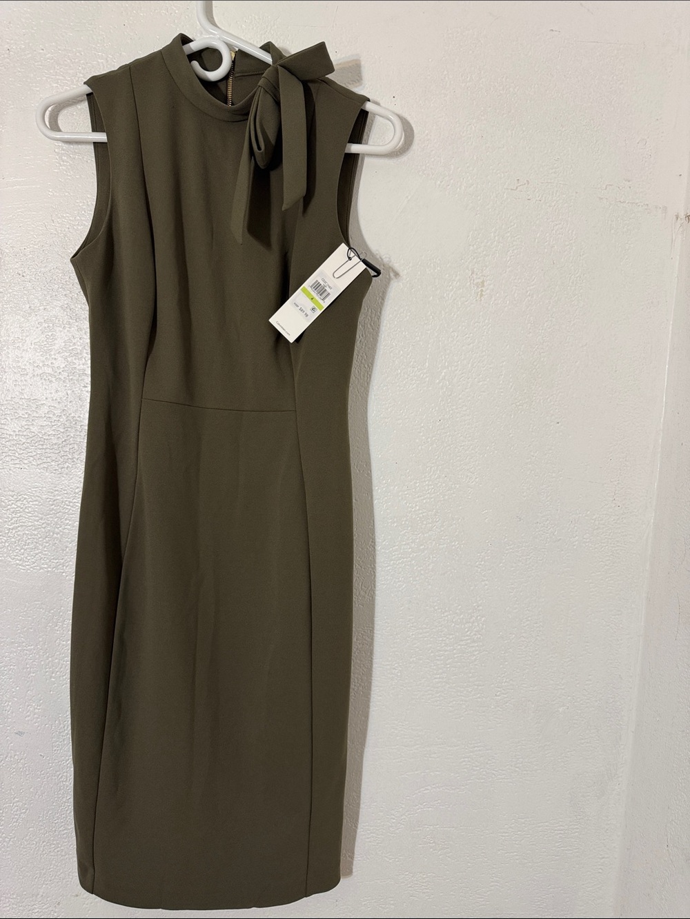 Calvin Klein green olive or dark green dress size 4 - Picture 4 of 16